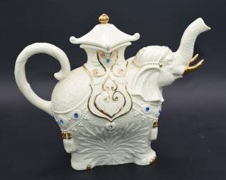 The Jeweled Elephant Teapot by Lenox 2003