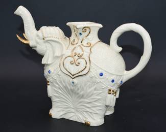 The Jeweled Elephant Teapot by Lenox 2003