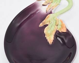 1988 Fitz and Floyd eggplant appetizer serving plate