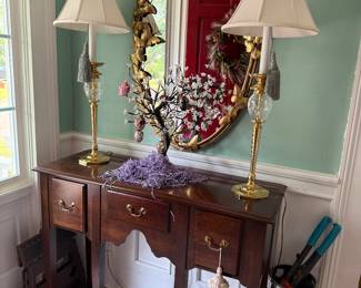 Lamps and console