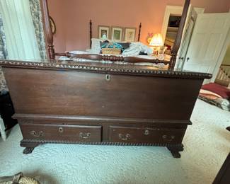 Antique chest with two drawers