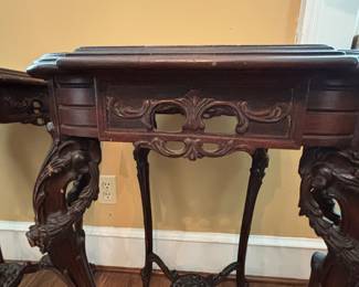 Wonderful first half 20th century stands, unusual detail and style