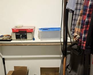 Small lock box and tools