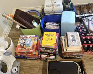 Games, coke bottles, oil lamps and BB gun