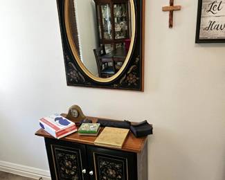 Console table and mirror