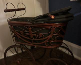 Antique babydoll stroller