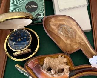 Pocket watches, pipes