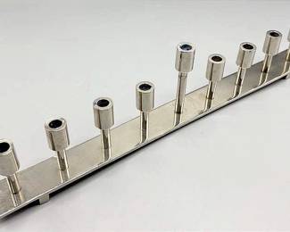 Modern Stainless Steel Menorah