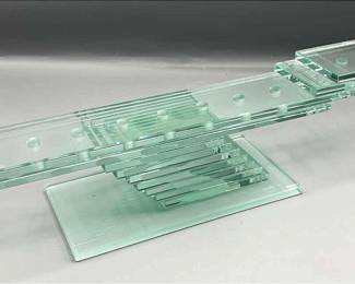 Fused Glass Menorah
