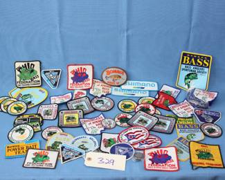 bass pro shop fishing pathces and badges