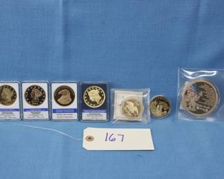 collectible gold layered coins