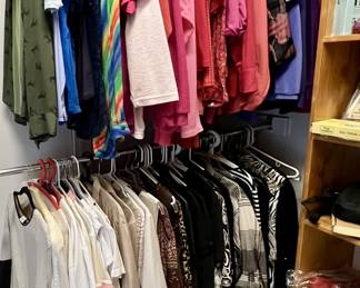 Many tops and fashionable styles!