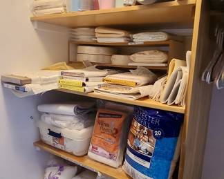 CLOSET FULL OF BATTING AND POLYFILL AND MORE