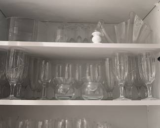 Wines, flutes and bowls for special occasions.