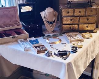 Many jewelry boxes and totes!