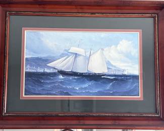 Fireplace mantel size - perfect for nautical lovers.