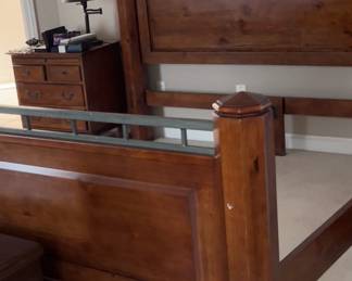 Amazing king bed and side table,