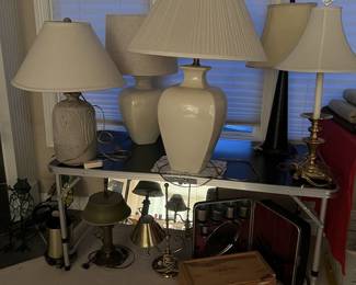 Numerous other table lamps and unique office or bedroom soft light lamps as well.