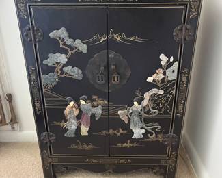 Chinese lacquer cabinet.