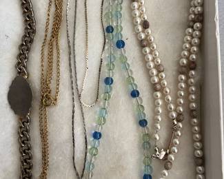 Large collection of costume jewelry.