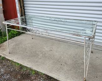 White Patio Table