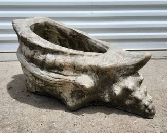 Seashell Cement Planter