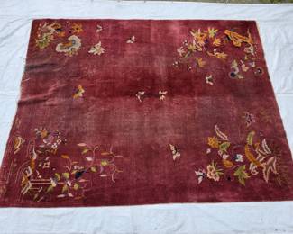 Red Chinese Area Rug