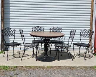 Iron Table and Chairs