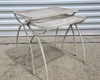 Small White patio stands