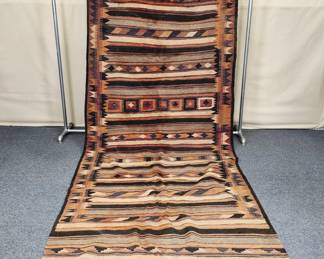 Handmade Vintage Flat Weave Runner