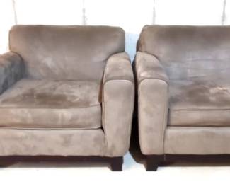 Set Of Two Gray Chairs