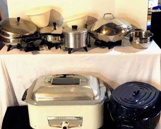 Vintage Westinghouse Cooker, Roasting Pan, Farberware And More