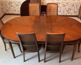 Dining Room Table,leaf, Table Pads, 6 Chairs