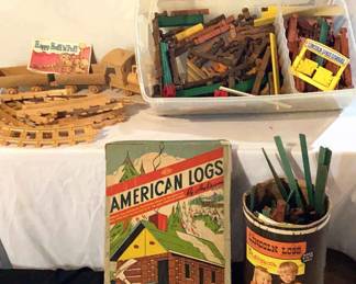 Lincoln Logs And Happy Huff n Puff Train