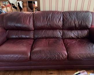 Burgandy Sofa