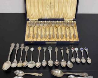 Swedish Demitasse Spoons, Collector Travel Spoons