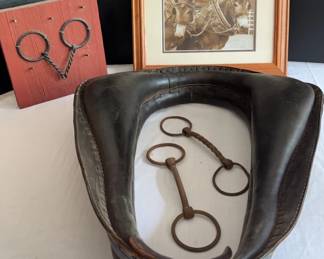 Horse Collar, Iron Horse Bits, Art By Veronica Brown