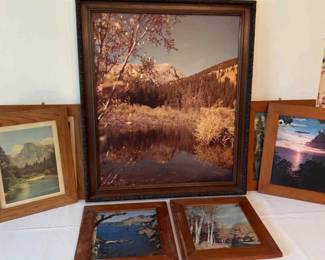 Assorted Vintage Framed Landscape Prints