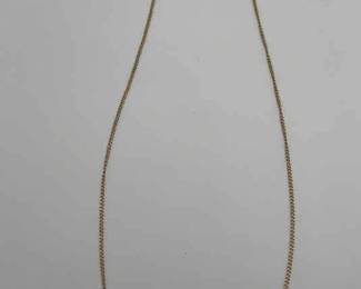 Broken 20 14K Yellow Gold Cable Chain