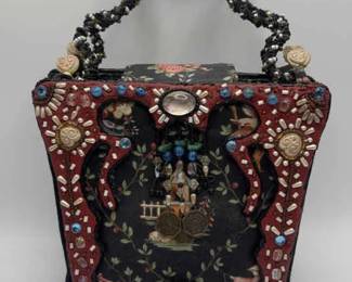 009 Mary Frances AsianThemed Beaded Clutch