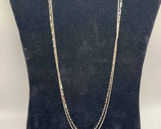 2x 24 Sterling Silver Chains