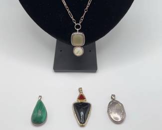 925 Sterling Silver Necklace And Pendants