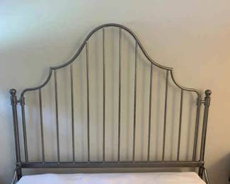 Silver Metal Full Size Bed Frame