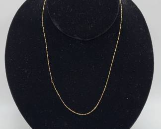 16 14K Gold Necklace