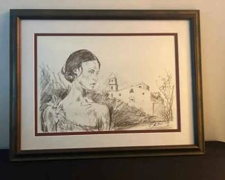 008 Maestro Francesco Artese Pencil Drawing Framed