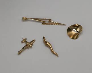 14K Yellow Gold Pendants