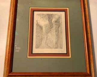 Vintage Village Alley Print
