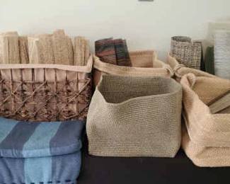 Basket And Cloth Cubes