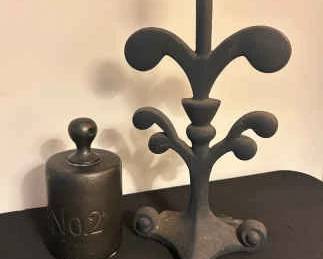 2 Cast Iron Door Stops
