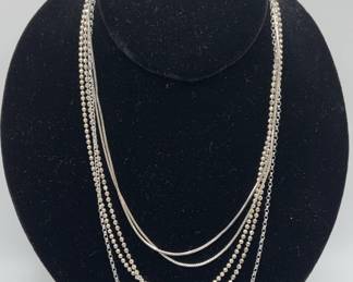 5 Sterling Silver 925 Necklaces
